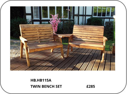 HB.HB115A TWIN BENCH SET                         £285