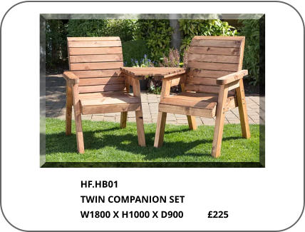 HF.HB01 TWIN COMPANION SET W1800 X H1000 X D900          £225